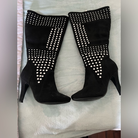 Shoes - Black Studed Boots